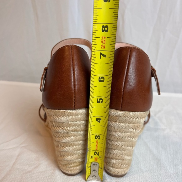 J. Crew womens leather espadrille wedge sandal - Picture 7 of 9